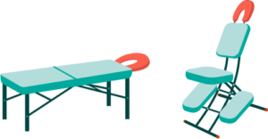 Icone pour Massages sur table et sur chaise ergonomique - Relaxed.paris