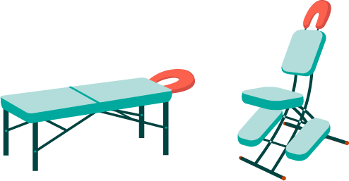 Icone pour Massages sur table et sur chaise ergonomique - Relaxed.paris