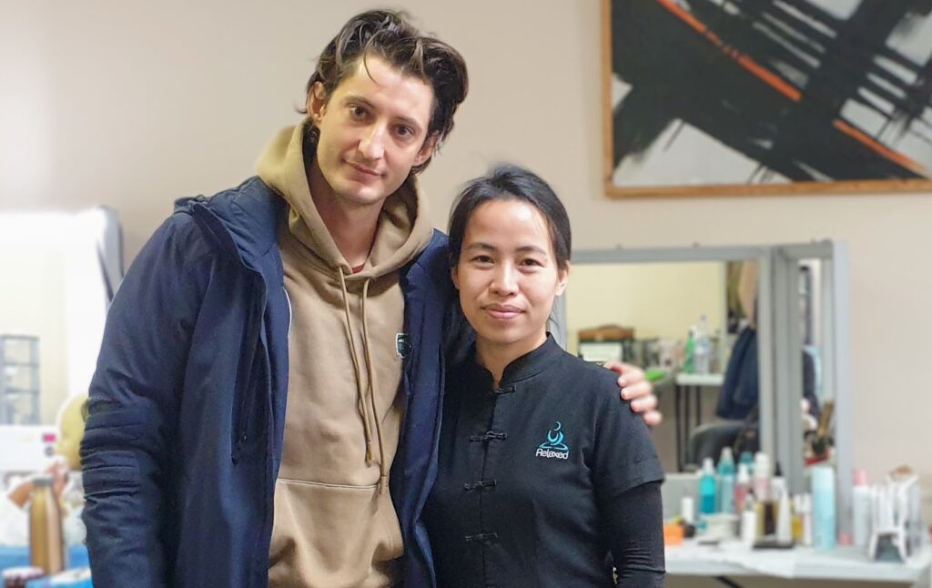 Pierre NINEY et Lina-Quynh de RELAXED - Massages en entreprise